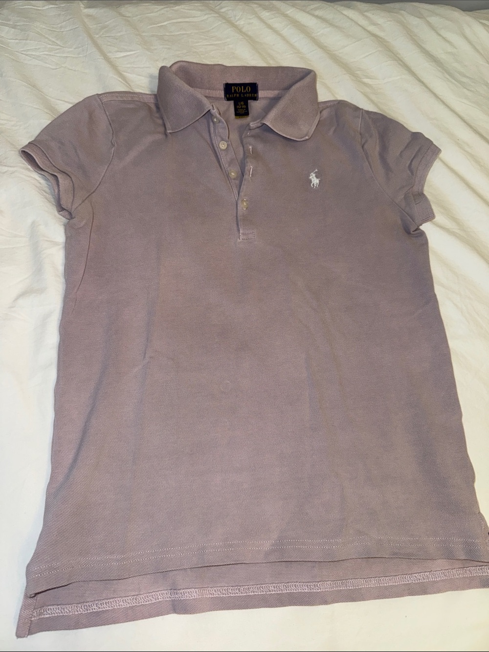 Polo by Ralph Lauren Girls  Lavender Short-Sleeve Polo (L /12-14)